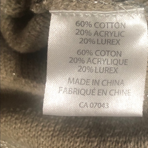 Tan shimmery cowl neck sweater by Belldini - Picture 5 of 7